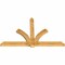 Ekena Millwork Redmond Rough Sawn Timber Gable Bracket, Western Red Cedar, 96"W x 60"H x 4"D x 6"F, 15/12 Pitch GBW096X60X0406RED00RWR - alternate 5
